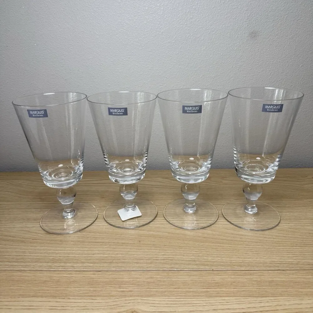 Marquis by Waterford Set Of 4 Red Wine Goblets Crystal Cristal Dining Glass Cup